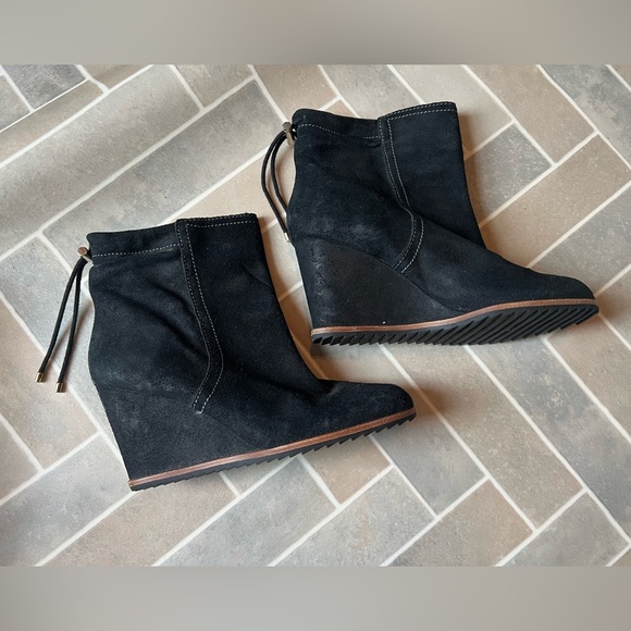 Dr. Scholl's Women's Dakota Wedge Booties Black Size 9 W